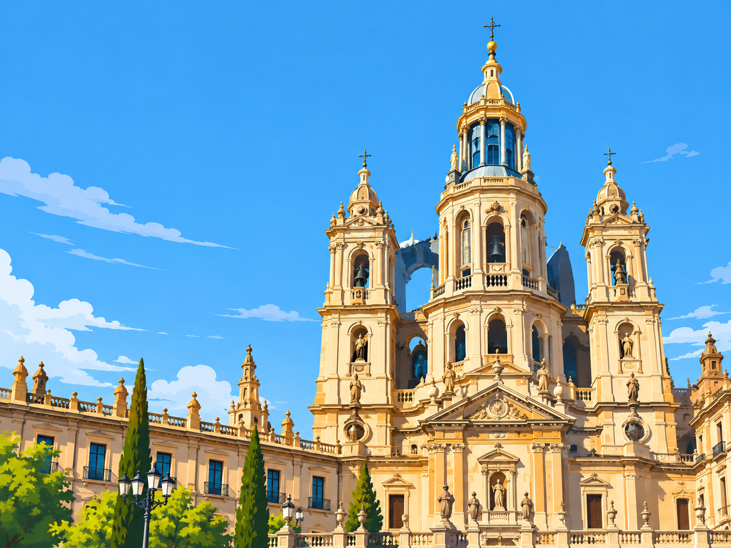 Viajante em uma situação de passeios na Espanha